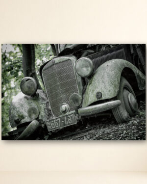 mercedes 170v oldtimer kunstdruck nahe ansicht der fahrzeugfront